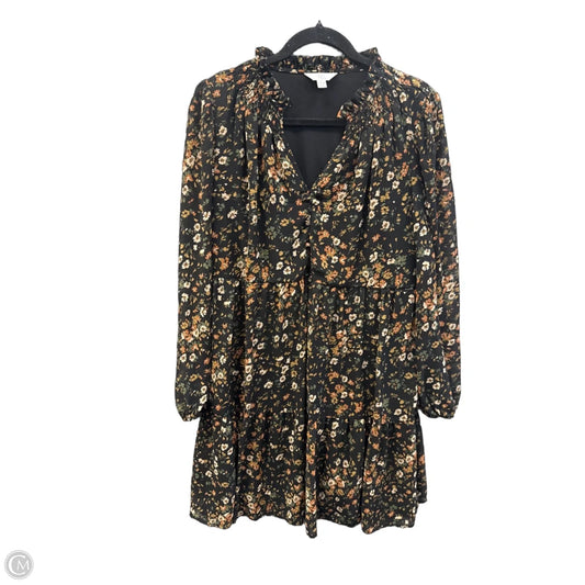 Dress Casual Midi By Time And Tru In Black, Size: L