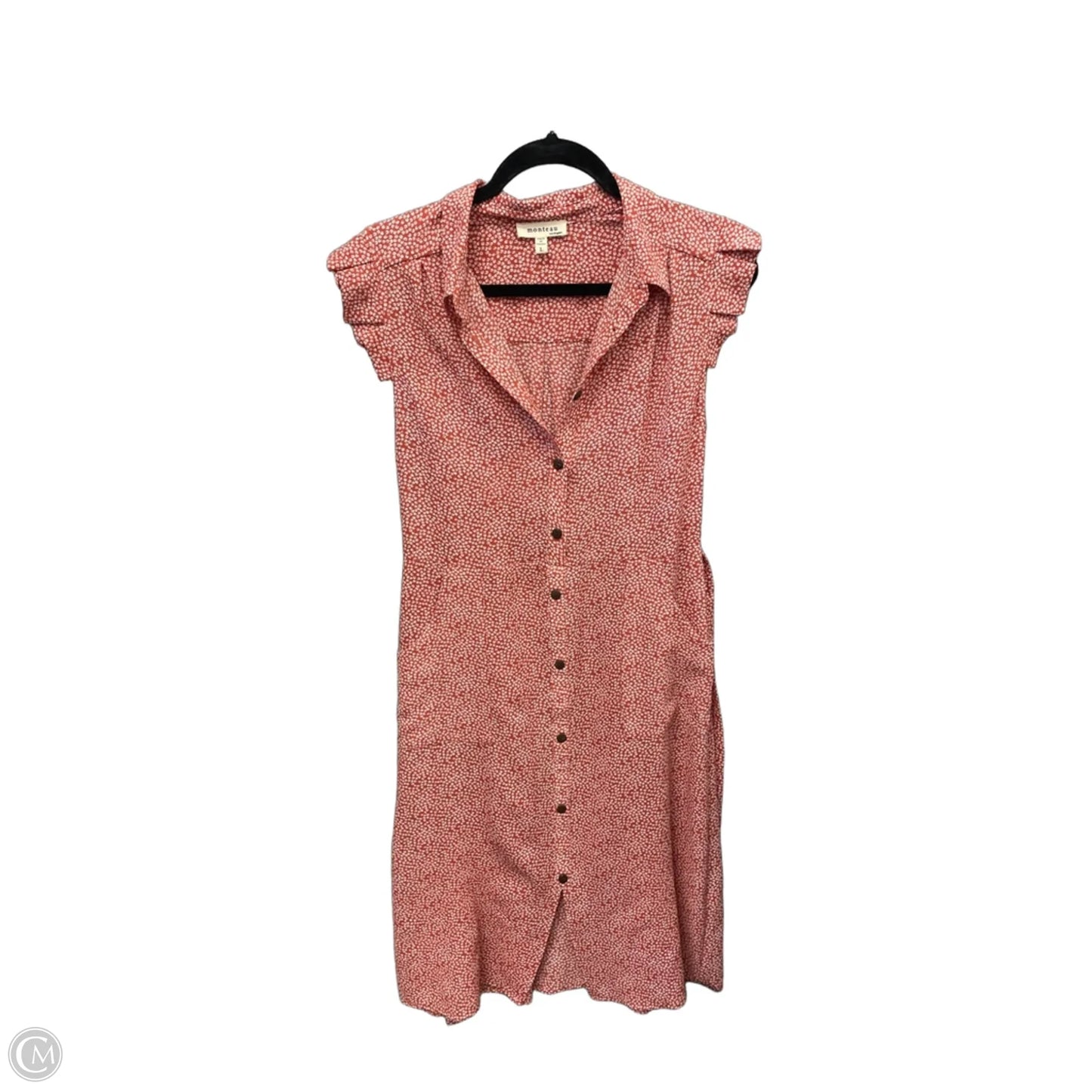 Dress Casual Midi By Monteau In Red, Size: L