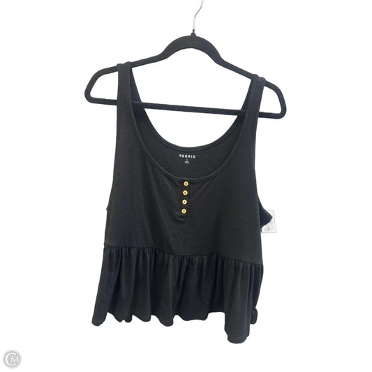 Top Sleeveless By Torrid In Black, Size: 1x
