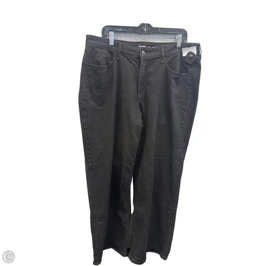 Pants Wide Leg By Old Navy In Black Denim, Size: 16