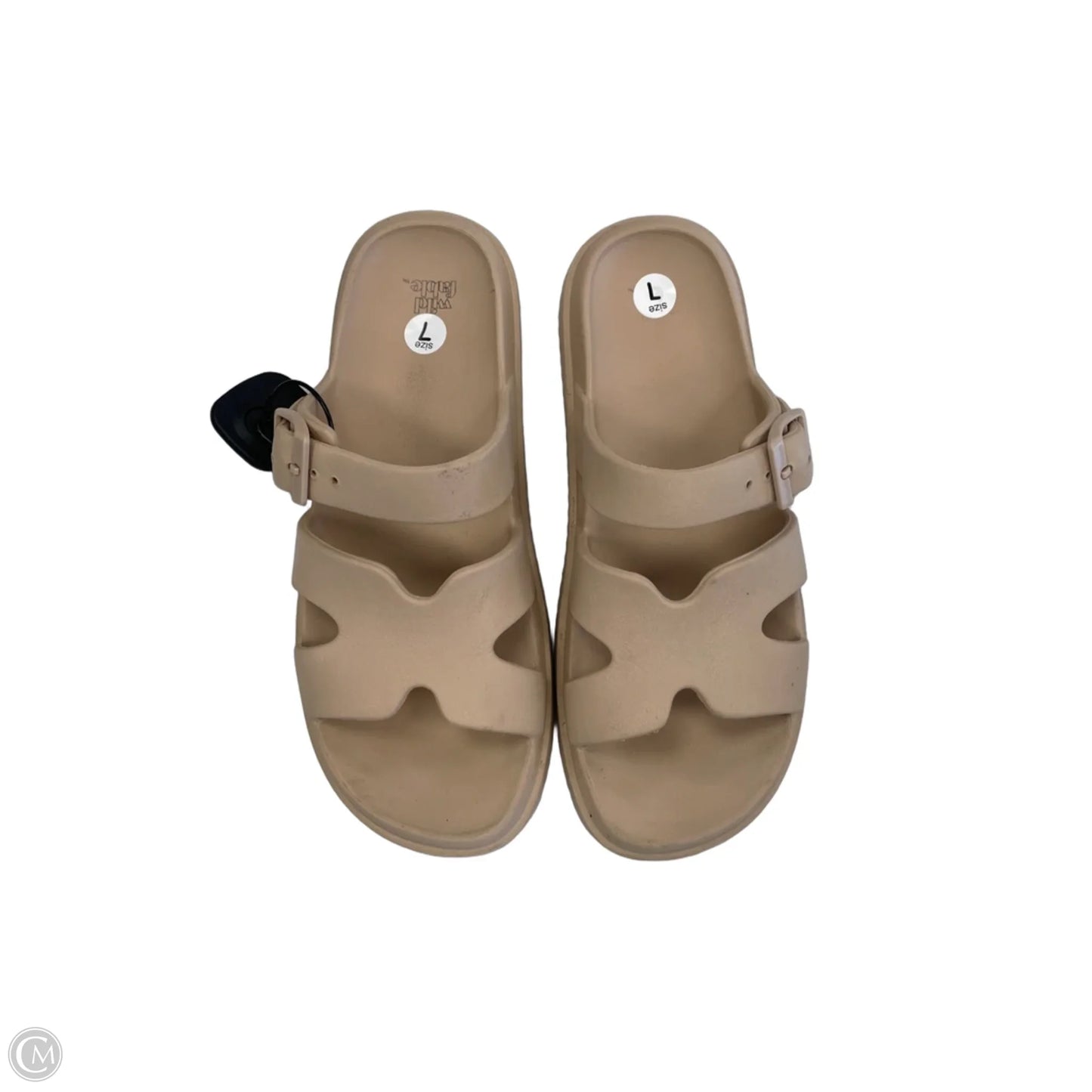 Sandals Flats By Wild Fable In Tan, Size: 7