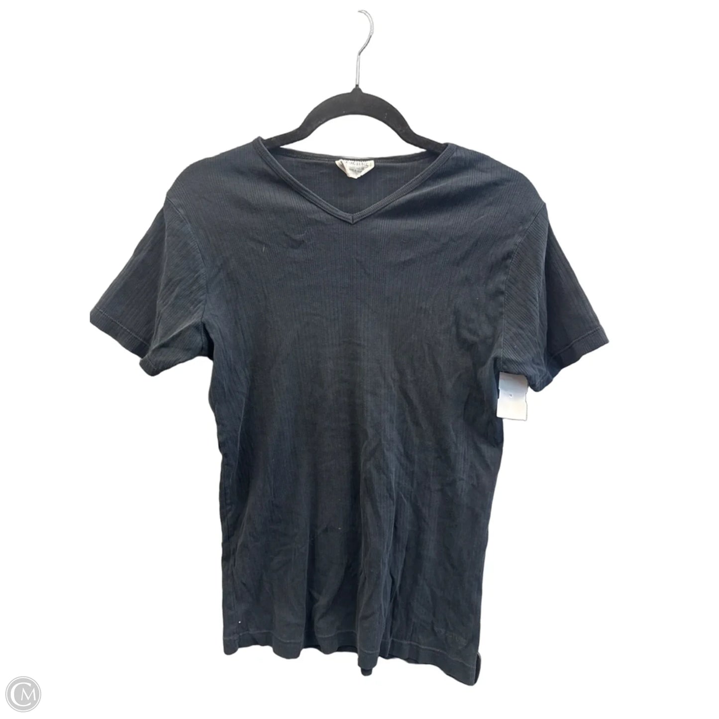 Top Short Sleeve By Clothes Mentor In Black, Size: M