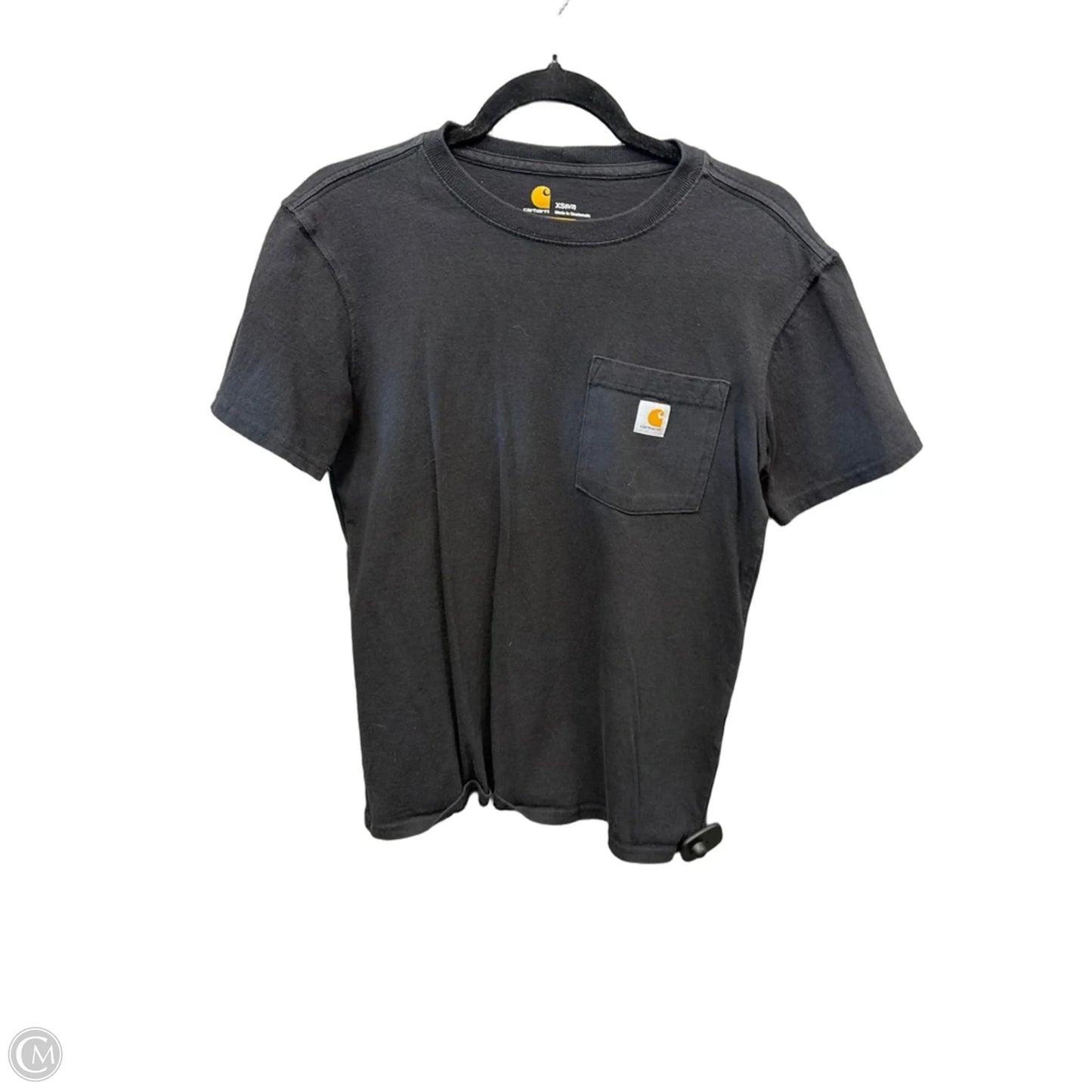 Top Short Sleeve By Carhartt In Black, Size: Xs
