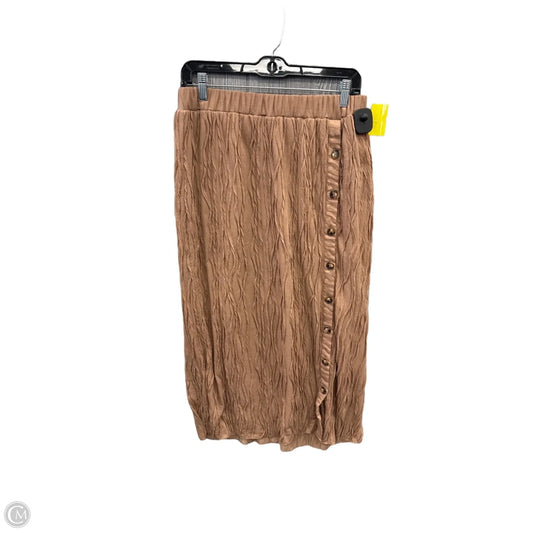 Skirt Maxi By Doe & Rae In Brown, Size: M