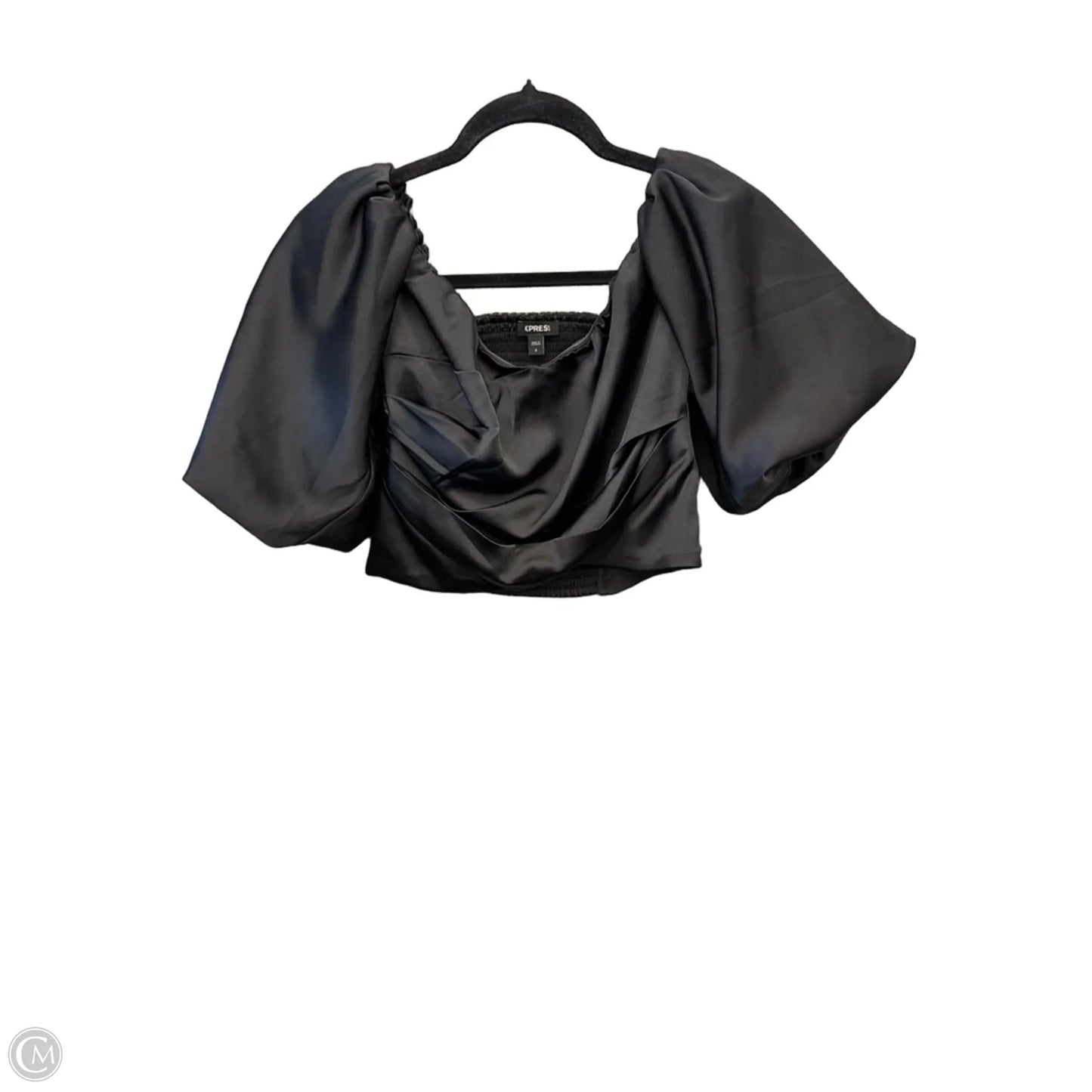 Top Short Sleeve By Express In Black, Size: S