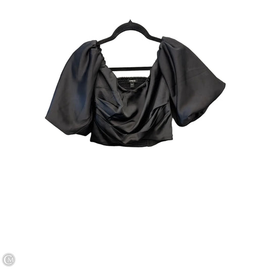 Top Short Sleeve By Express In Black, Size: S