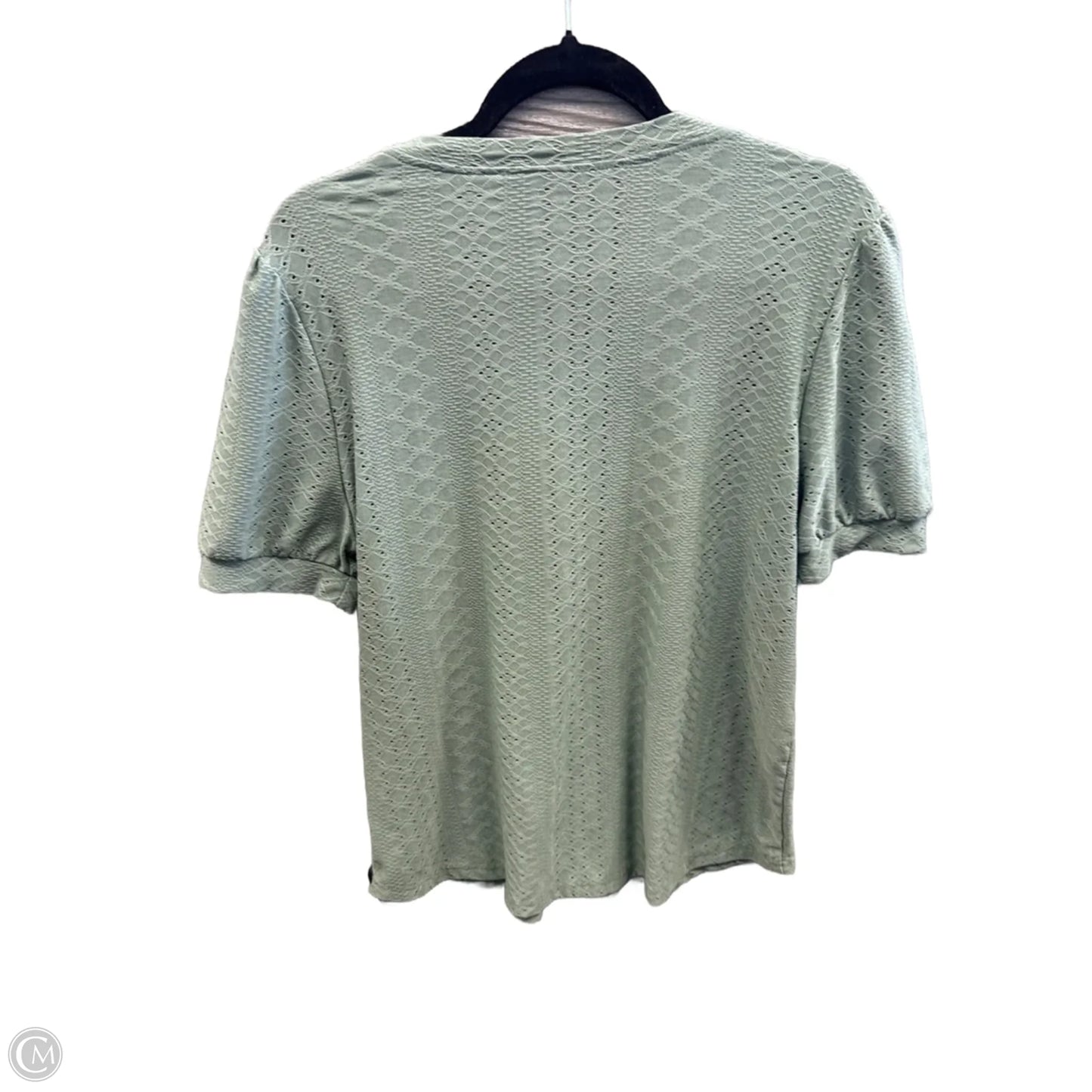 Top Short Sleeve By Emery Rose In Green, Size: L