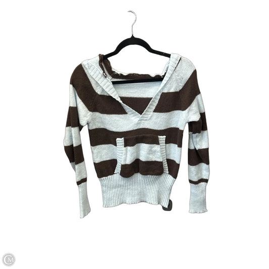 Sweatshirt Hoodie By Cmf In Striped Pattern, Size: M