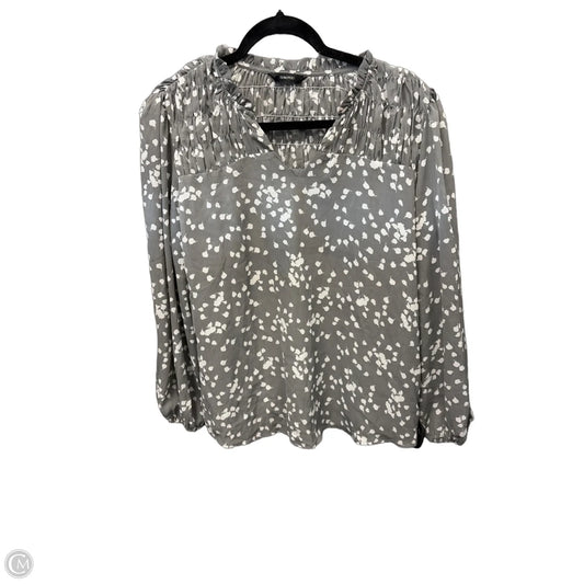 Blouse Long Sleeve By Dokotoo In Grey, Size: M