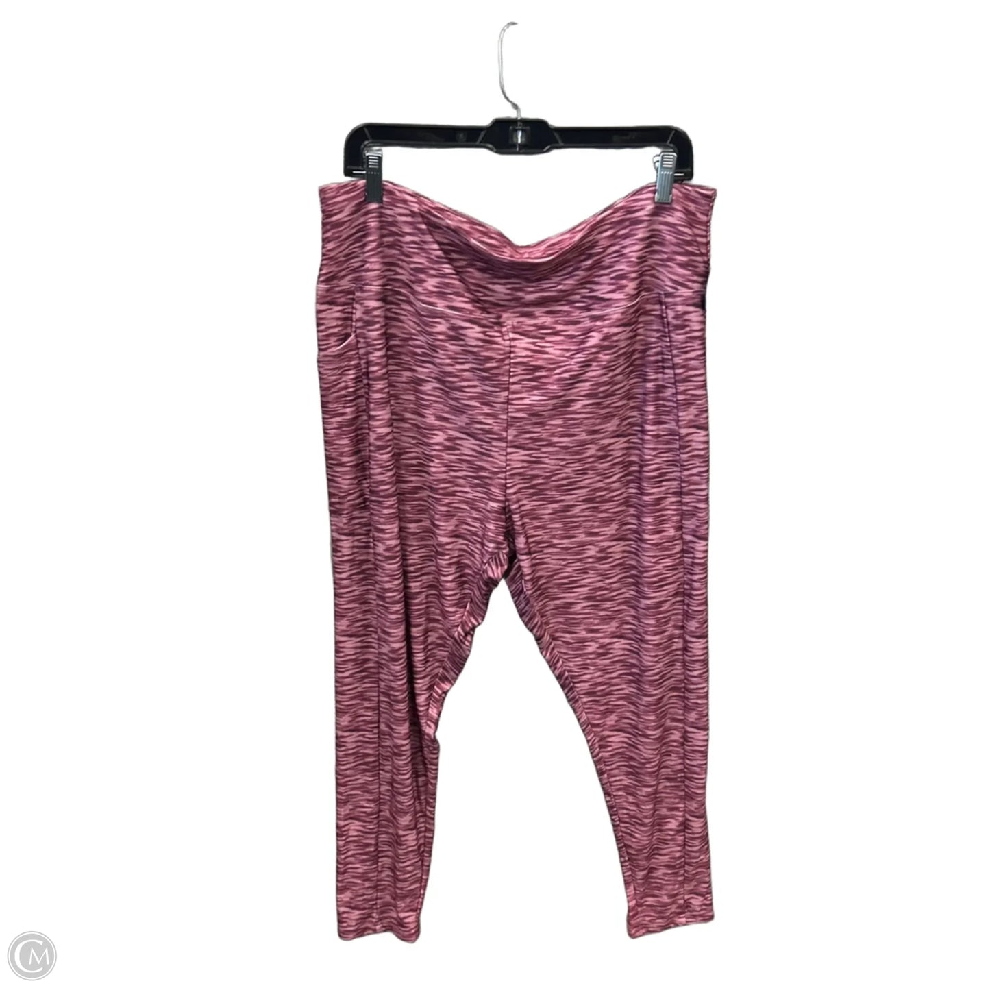 Athletic Leggings By Zone Pro In Pink, Size: 2x