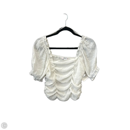 Top Short Sleeve By L Love In White, Size: M
