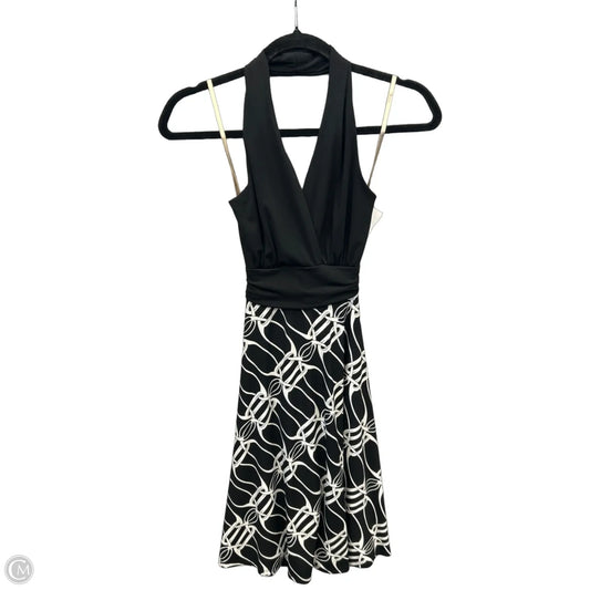 Dress Casual Midi By Clothes Mentor In Black & White, Size: S
