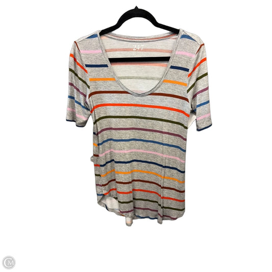 Tunic Short Sleeve By Maurices In Grey, Size: S