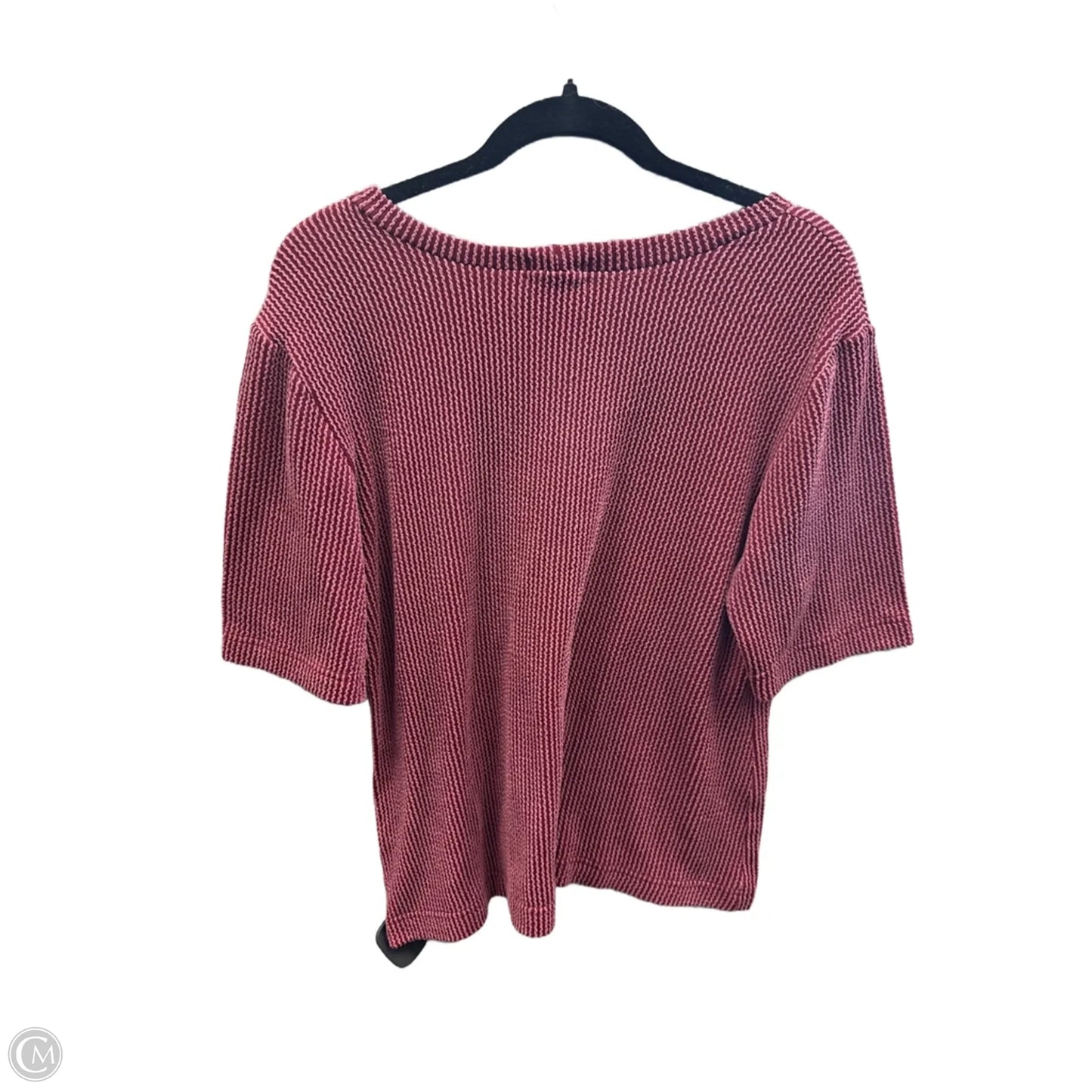 Top Short Sleeve By Clothes Mentor In Red, Size: M