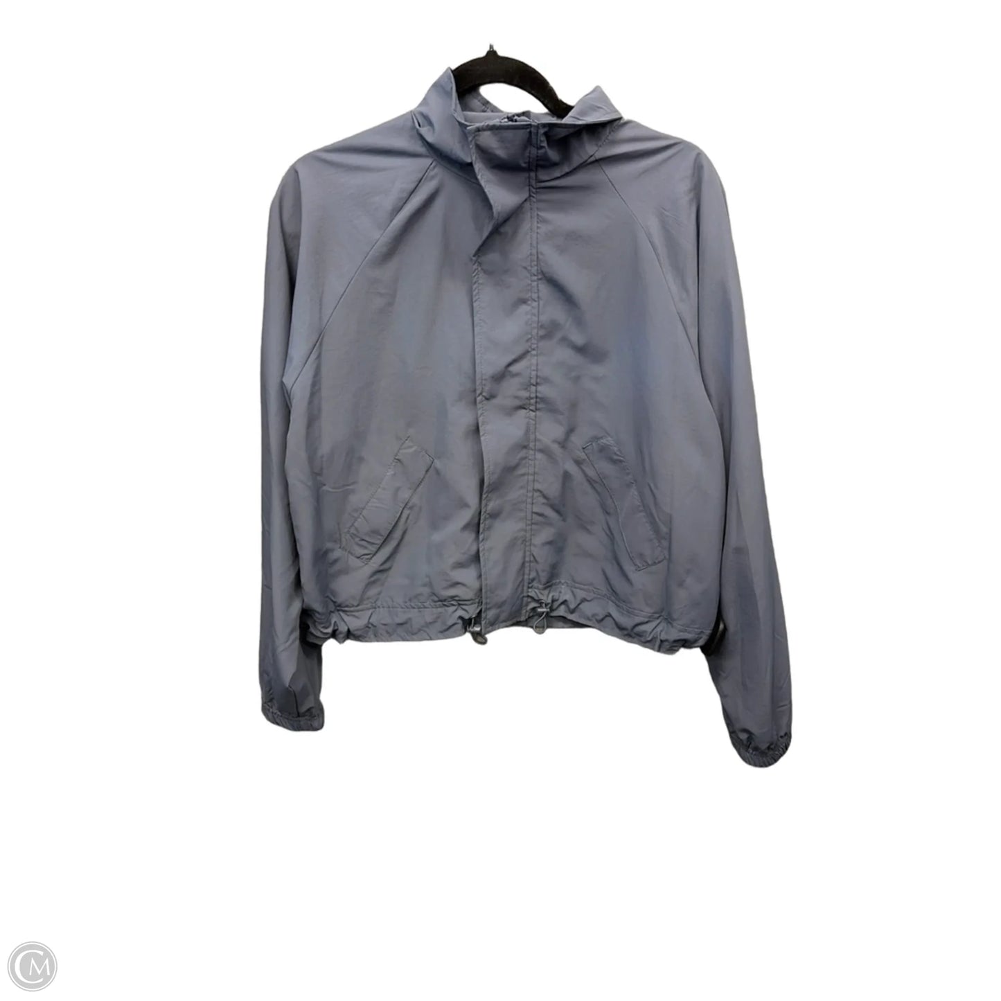 Jacket Windbreaker By Ultra Flirt In Blue, Size: M