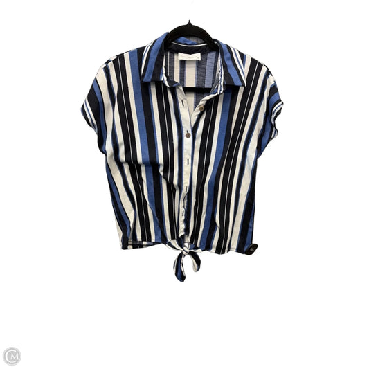 Top Short Sleeve By Clothes Mentor In Striped Pattern, Size: M