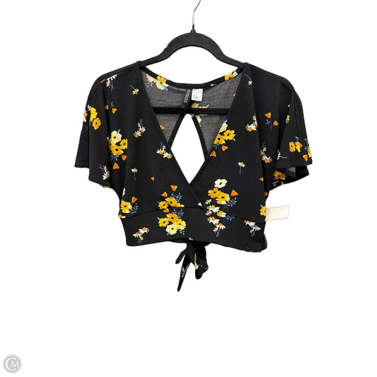 Top Short Sleeve By Divided In Black, Size: M