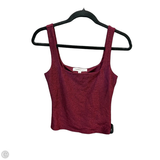 Top Sleeveless By Madden Girl In Red, Size: S