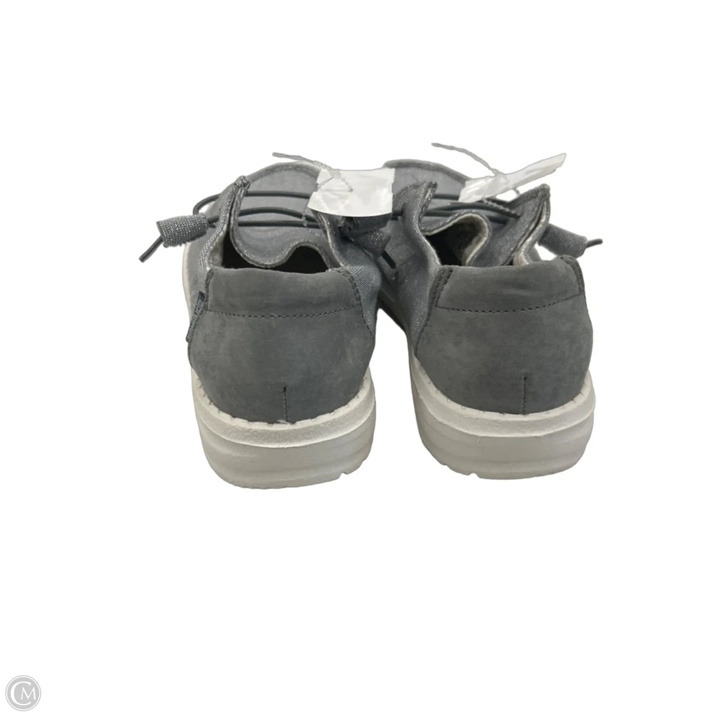 Shoes Flats By Hey Dude In Grey, Size: 7