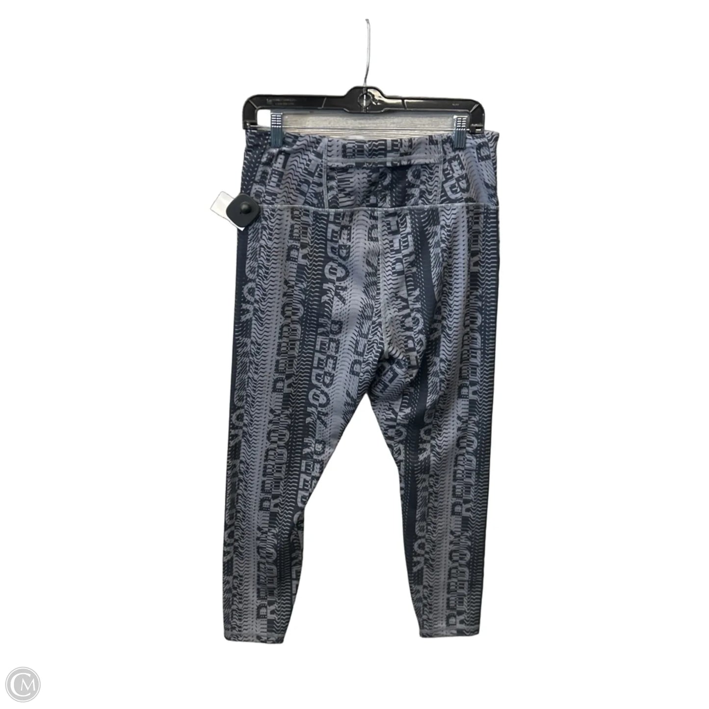 Athletic Leggings By Reebok In Grey, Size: L