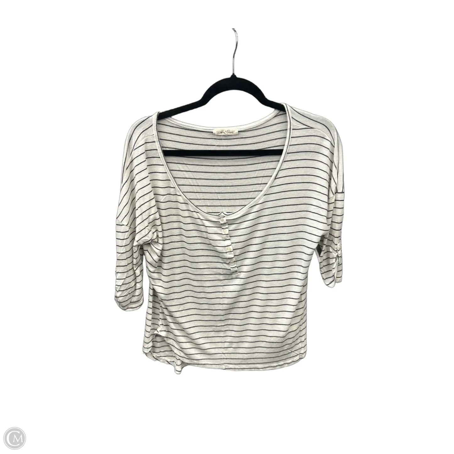 Top 3/4 Sleeve By Wishful Park In White, Size: M