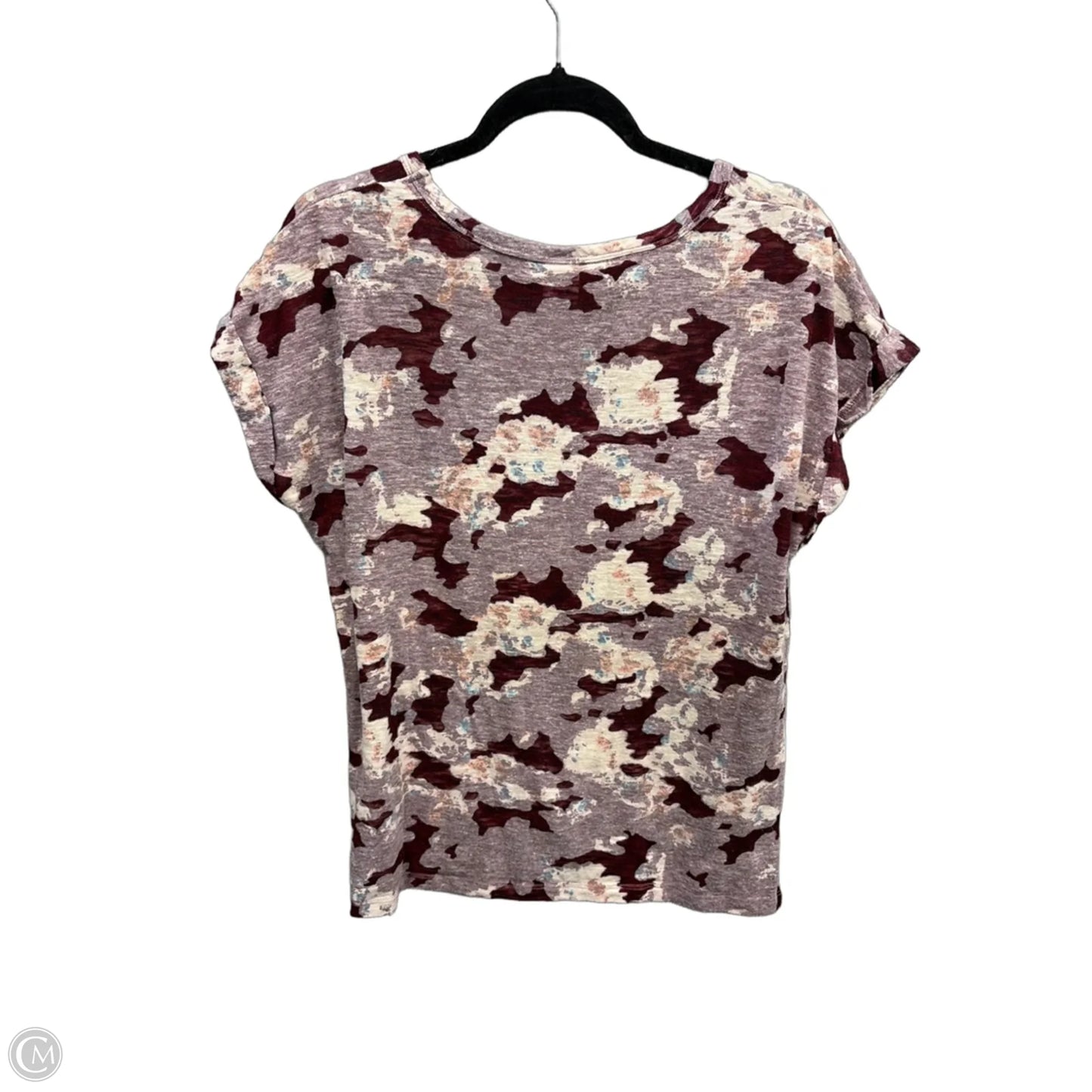 Top Short Sleeve By Time And Tru In Purple, Size: L