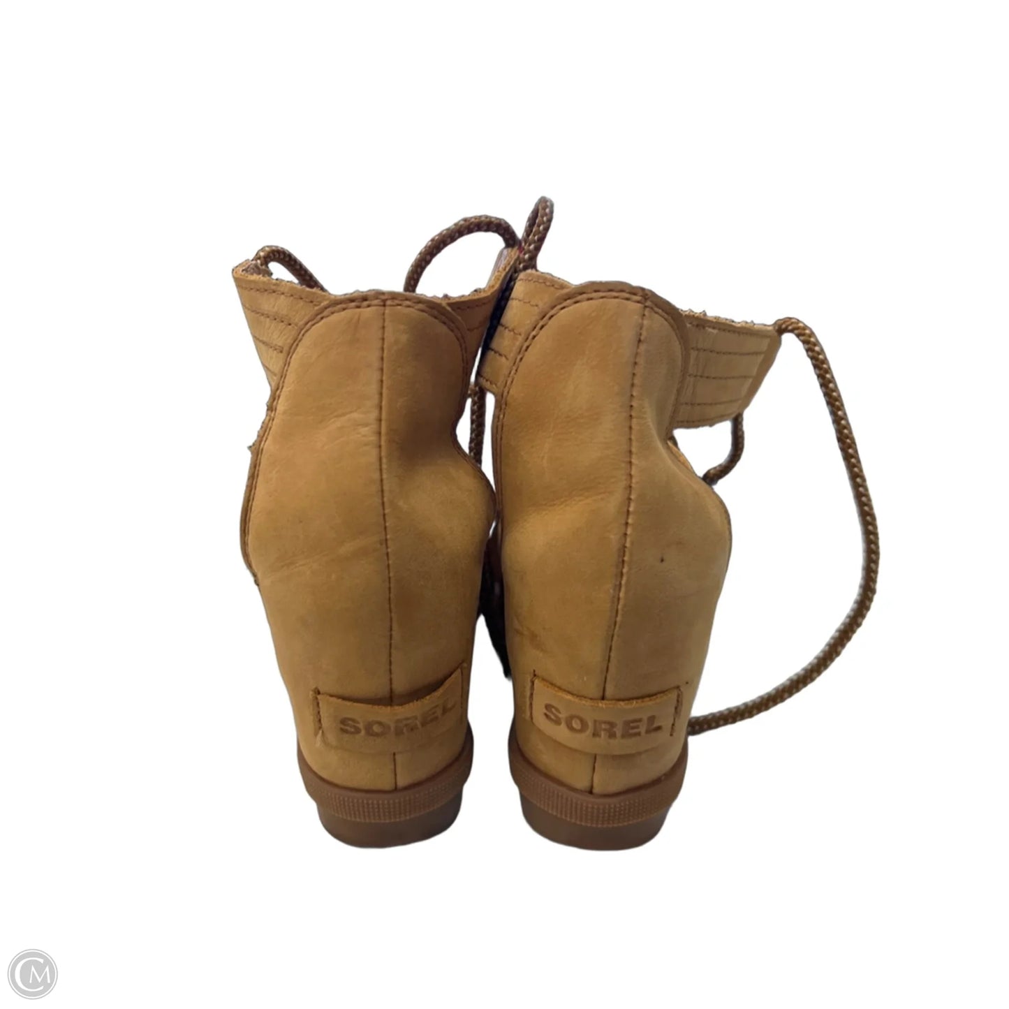 Sandals Heels Wedge By Sorel In Brown, Size: 6.5