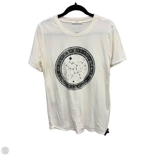 Top Short Sleeve By Tres Bien In Cream, Size: L