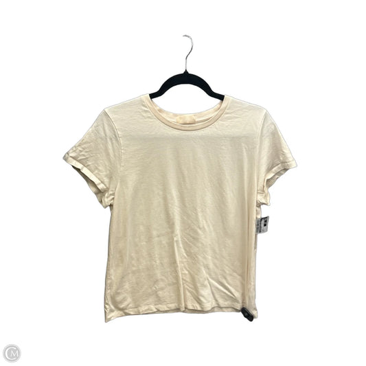 Top Short Sleeve Basic By Clothes Mentor In Yellow, Size: L