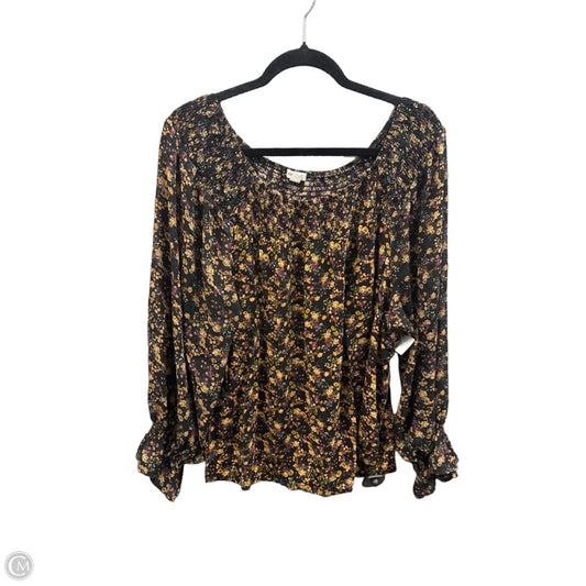 Blouse Long Sleeve By Westport In Multi-colored, Size: 2x
