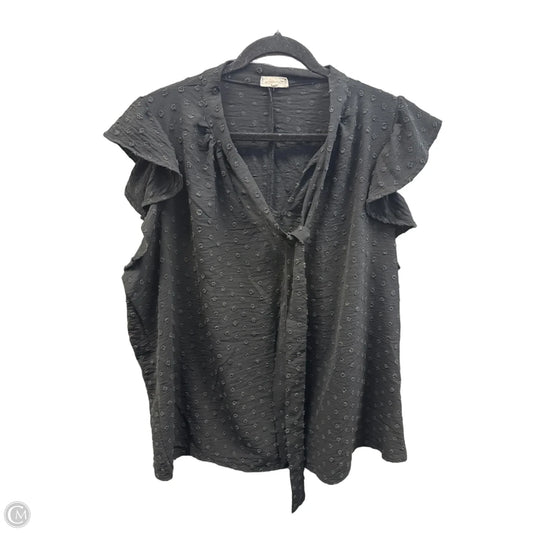 Top Sleeveless By Clothes Mentor In Black, Size: 3x
