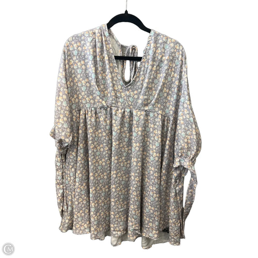 Dress Casual Short By Peach Love Cream California In Grey, Size: M