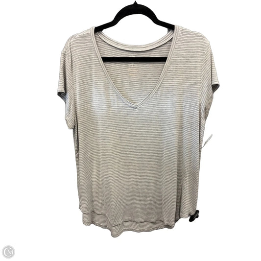 Tunic Short Sleeve By American Eagle In Striped Pattern, Size: L