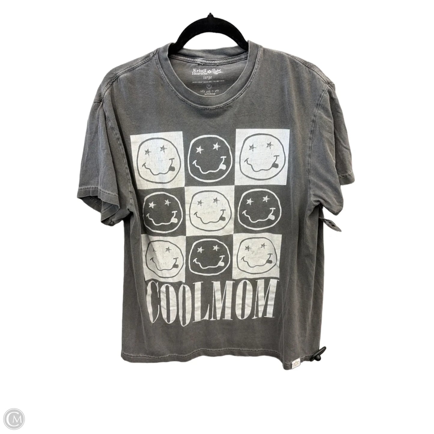 Top Short Sleeve By Clothes Mentor In Grey, Size: L