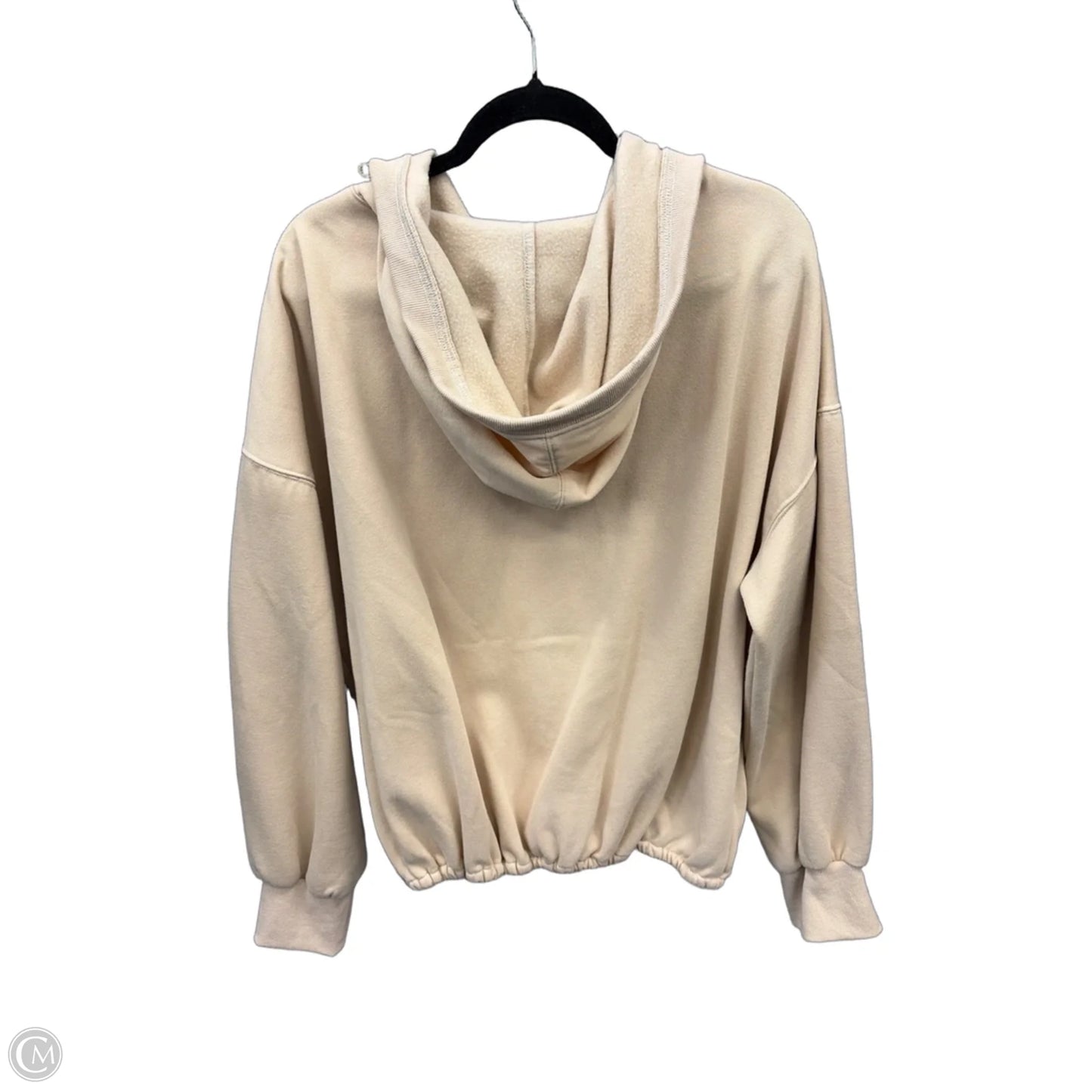 Sweatshirt Hoodie By Bibi In Tan, Size: M