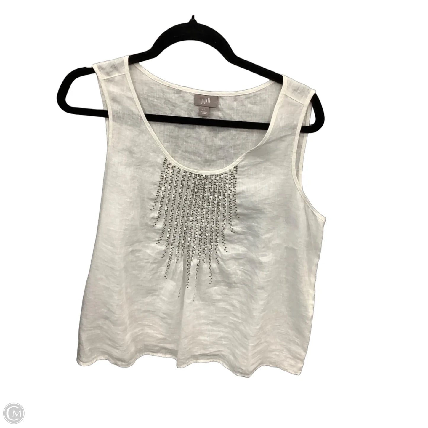 Top Sleeveless By J. Jill In White, Size: Lp