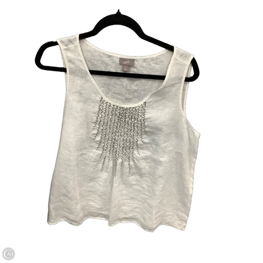 Top Sleeveless By J. Jill In White, Size: Lp