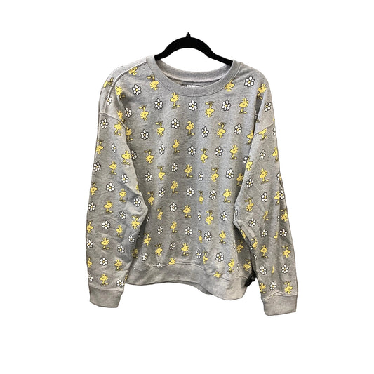 Top Long Sleeve By Clothes Mentor In Grey, Size: Xl