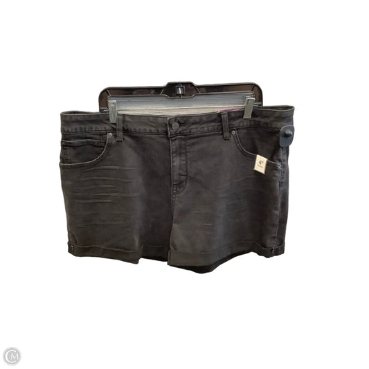 Shorts By Time And Tru In Black Denim, Size: 20