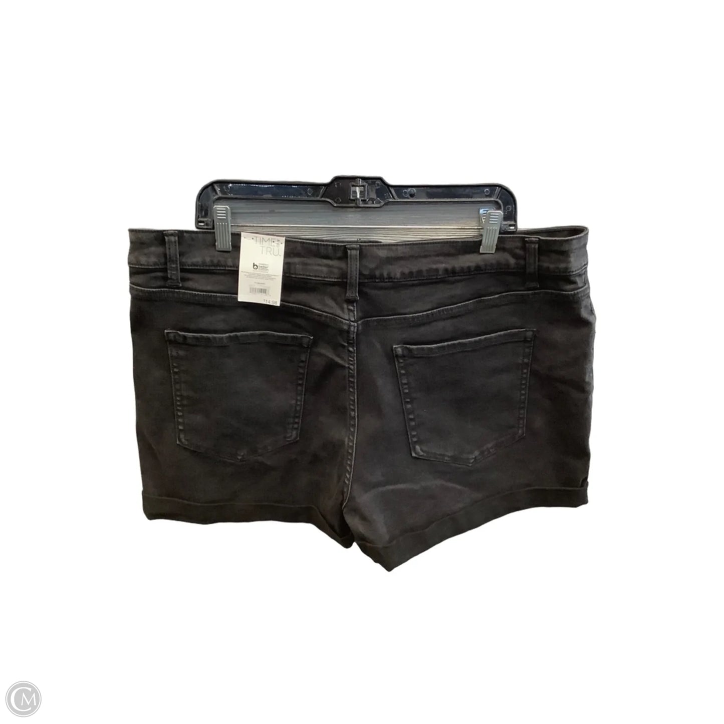 Shorts By Time And Tru In Black Denim, Size: 20