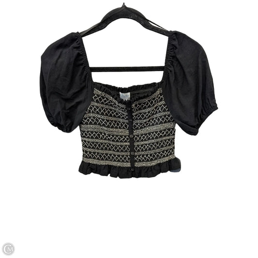 Top Short Sleeve By Blue Rain In Black, Size: M