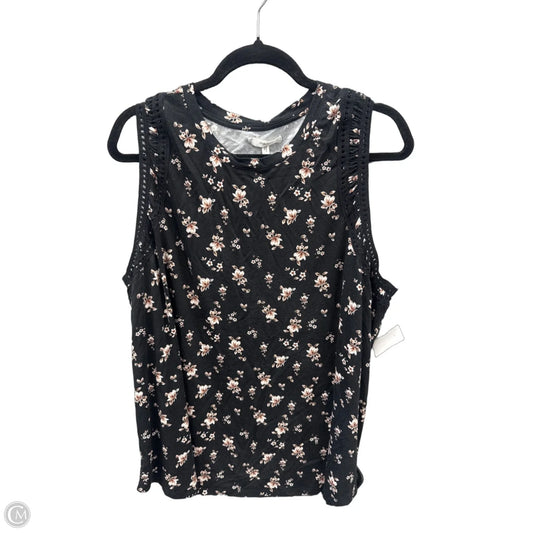Top Sleeveless By Maurices In Floral Print, Size: 2x