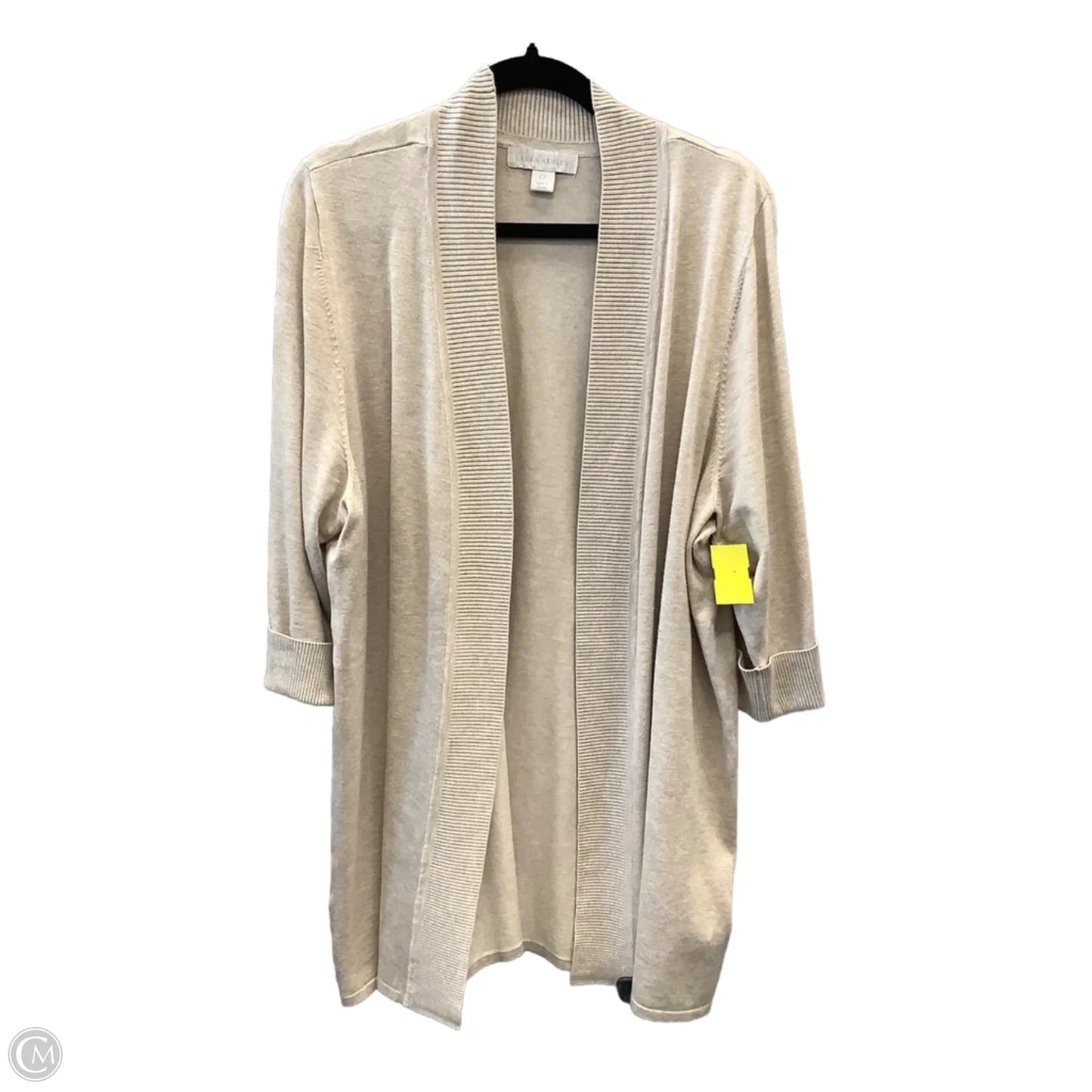 Cardigan By Laura Ashley In Tan, Size: 2x