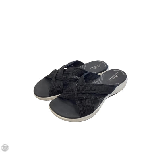 Sandals Flats By Clarks In Black, Size: 8