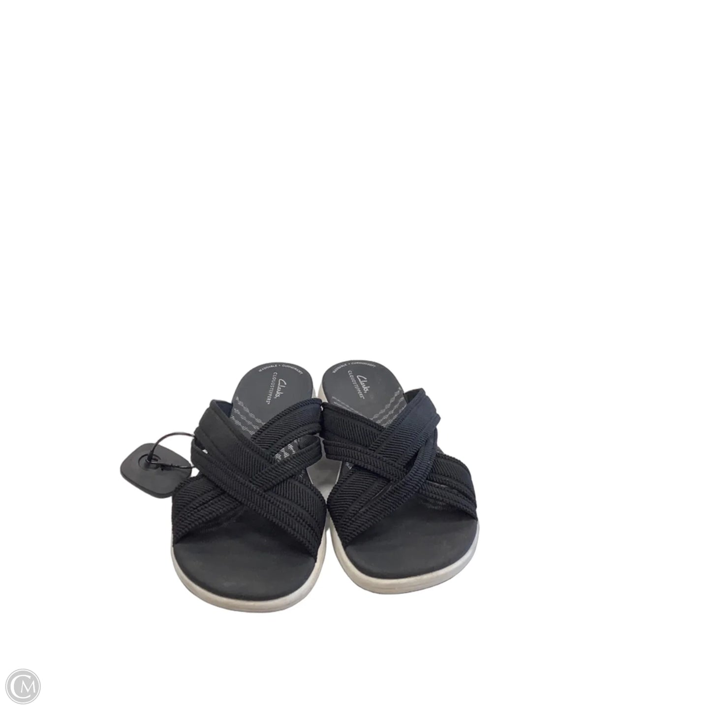 Sandals Flats By Clarks In Black, Size: 8