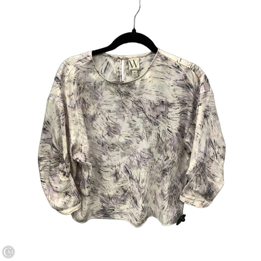 Top 3/4 Sleeve By Worthington In Purple, Size: M