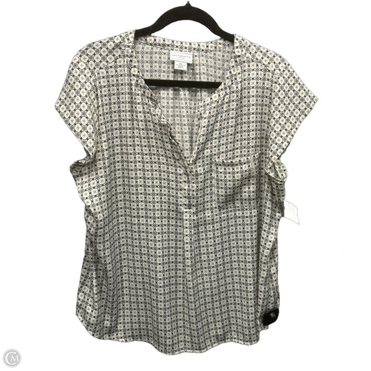 Top Short Sleeve By Liz Claiborne In Multi-colored, Size: Xlp