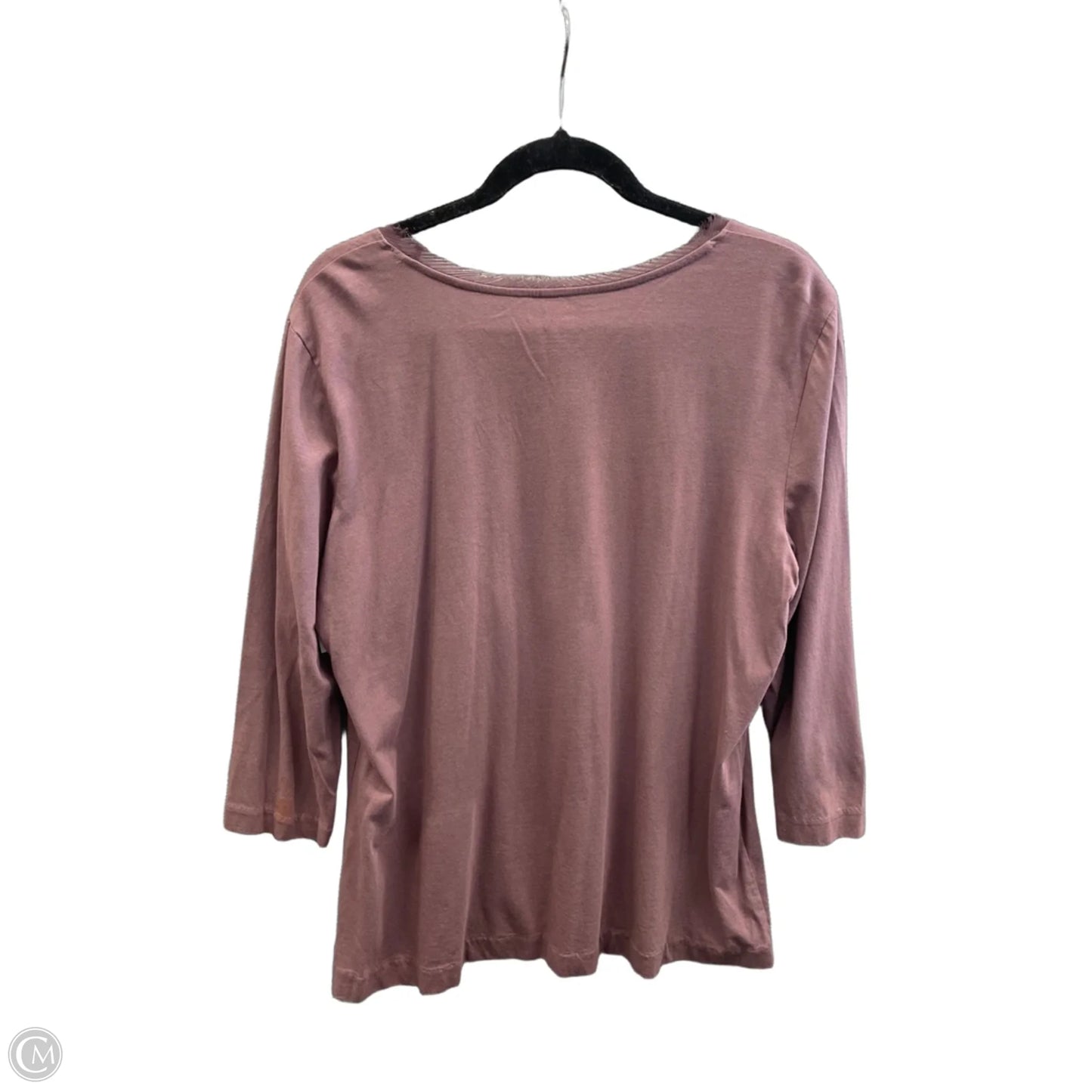 Top Long Sleeve Basic By Christopher And Banks In Purple, Size: Xl