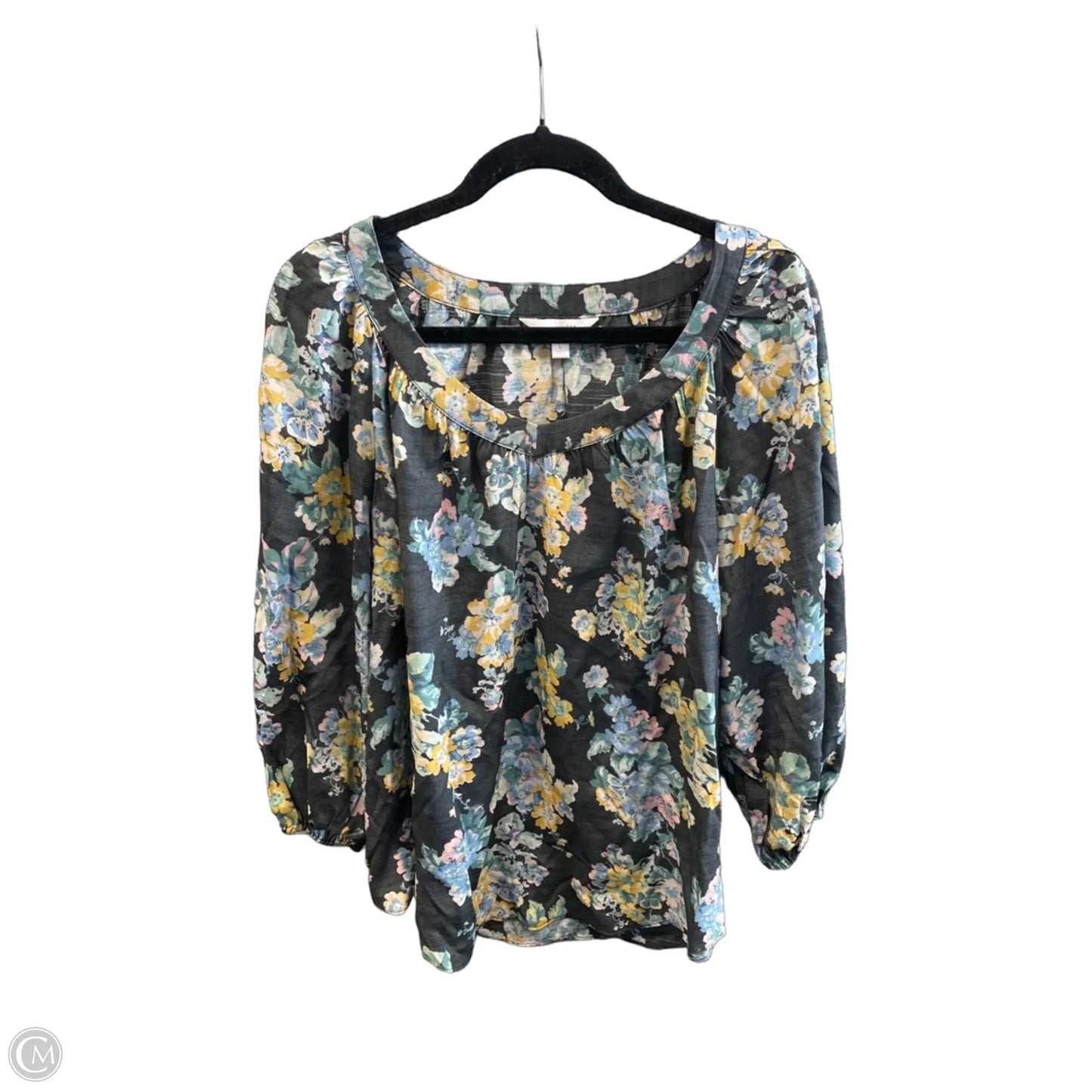 Tunic Long Sleeve By Lc Lauren Conrad In Floral Print, Size: L