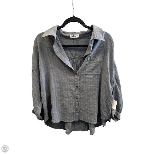 Top Long Sleeve By In Loom In Grey, Size: M